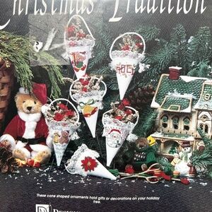 Christmas Tradition Gift ORNAMENTS Counted Cross Stitch Kit Factory Sealed 1919